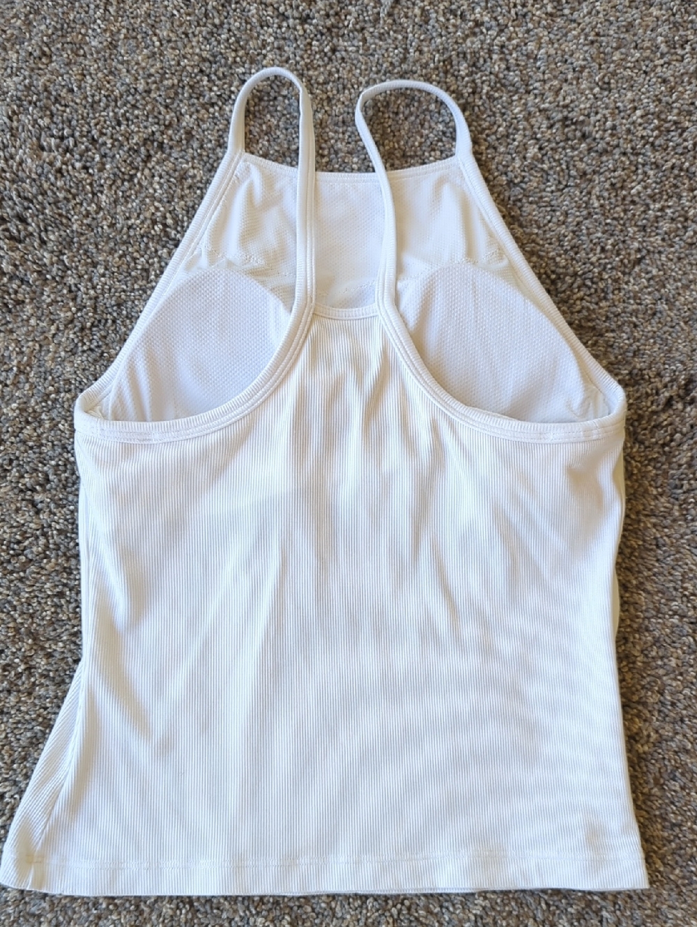 Athleta Signature Rib Bra Tank - Bright White S - Picture 2 of 3